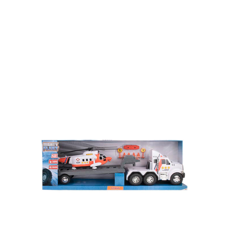 Caterpillar Flatbed Truck w/ Helicopter - CT257121