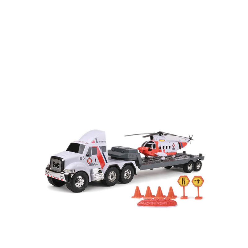 Caterpillar Flatbed Truck w/ Helicopter - CT257121
