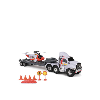 Caterpillar Flatbed Truck w/ Helicopter - CT257121
