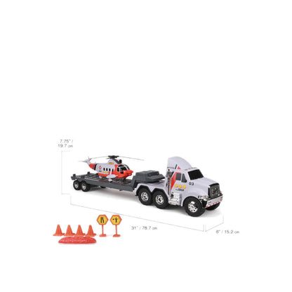 Caterpillar Flatbed Truck w/ Helicopter - CT257121