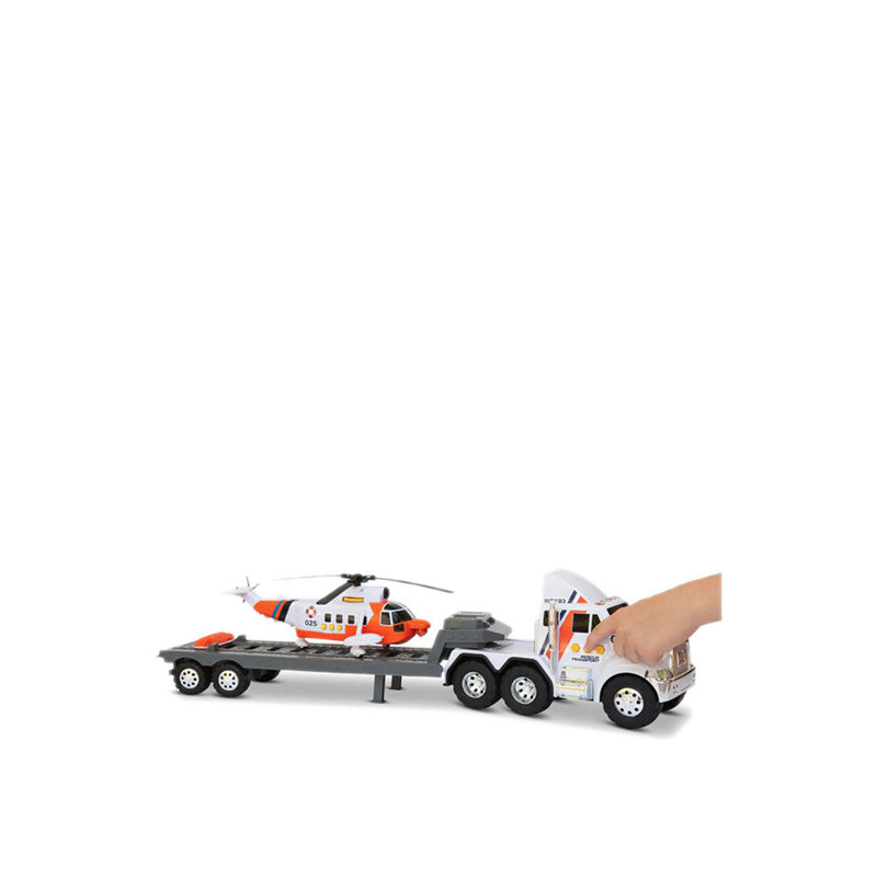 Caterpillar Flatbed Truck w/ Helicopter - CT257121