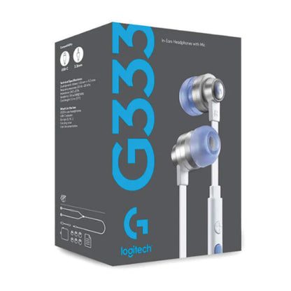 Logitech G333 Gaming Earphone White - CVN000931