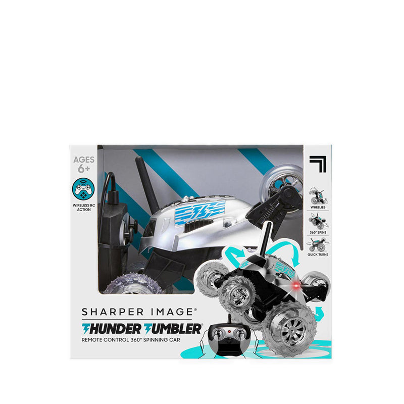 Sharper Image Toy Rc Monster Spinning Car Metallic Silver - DCP1261022230