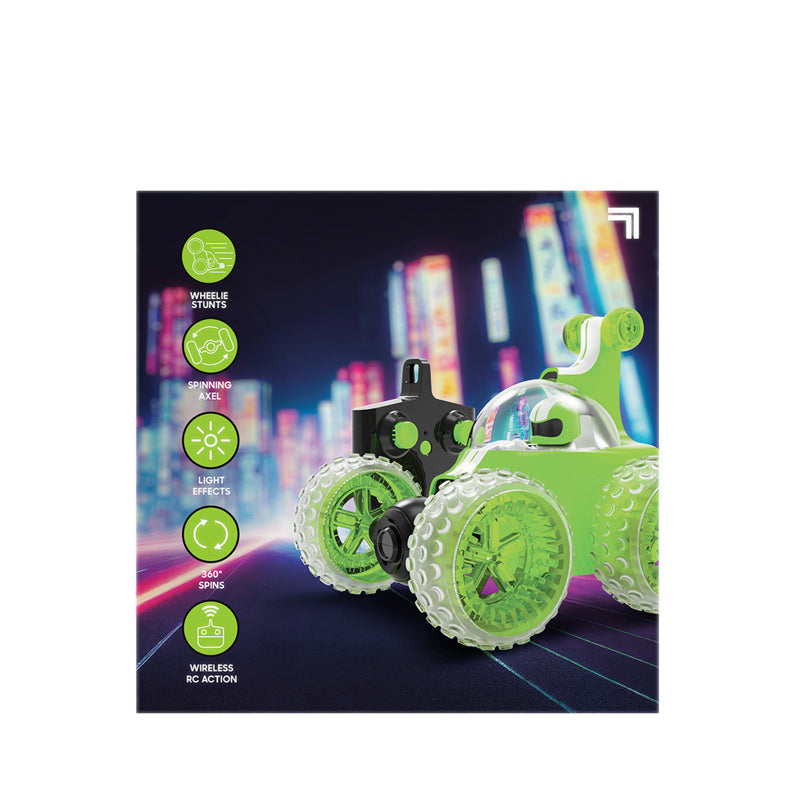 Sharper Image Toy Wheelie Spinner Light Up_Green  - DCP1261022270