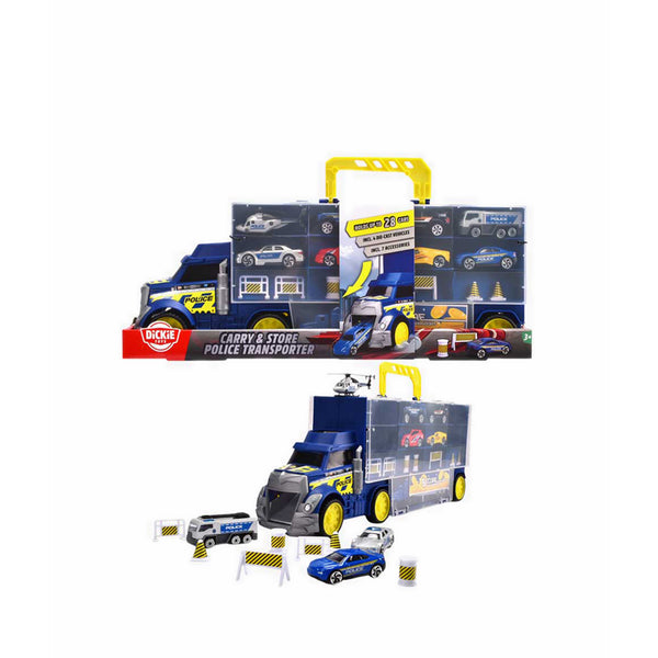 DICKIE TOYS CARRY & STORE TRANSPORTER POLICE - DIK203337004