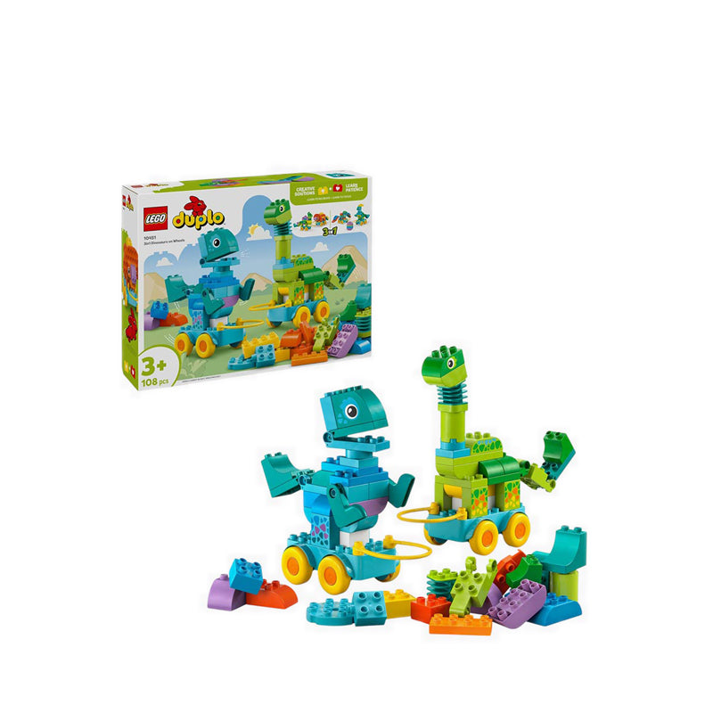 LEGO® DUPLO Town 3in1 Dinosaurs on Wheels - 10451