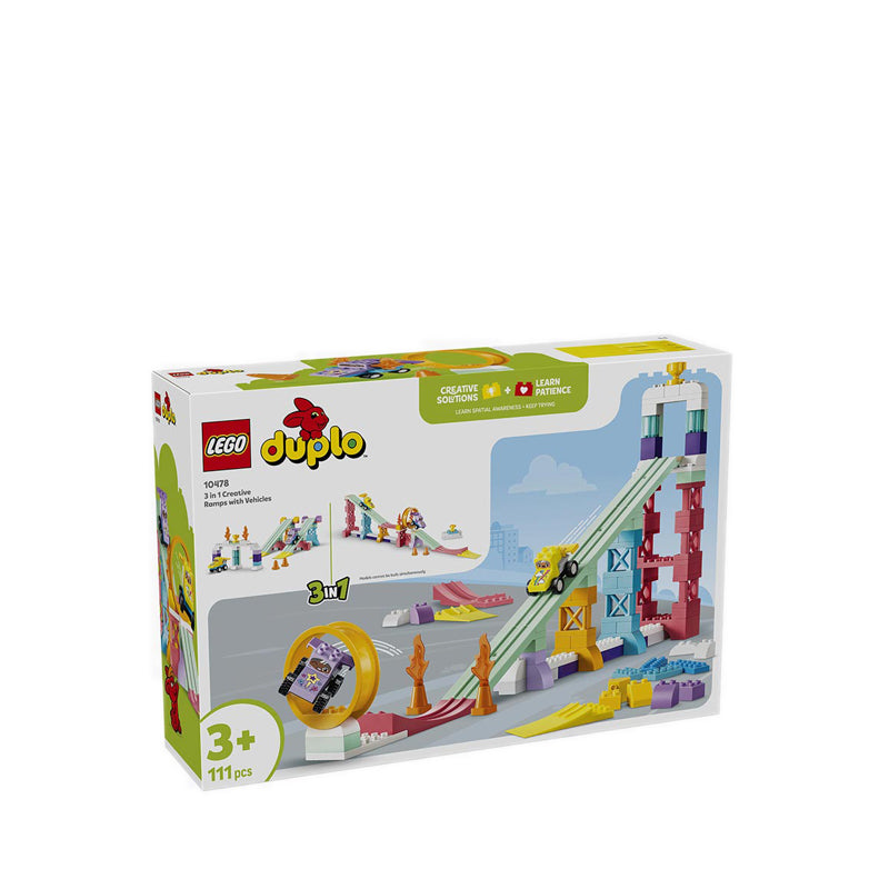 LEGO® DUPLO® Town 3 in 1 Creative Ramps with Vehicles - 10478