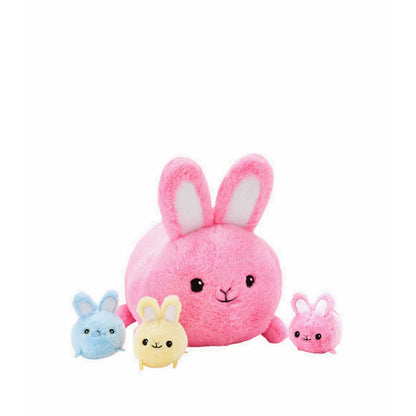 FAO Schwarz Toy Plush Mommy and Babies Bunny 12inch  - FSZ1101023250