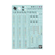 GUNDAM 30 MINUTES MISSIONS WATER DECALS - GDM063394
