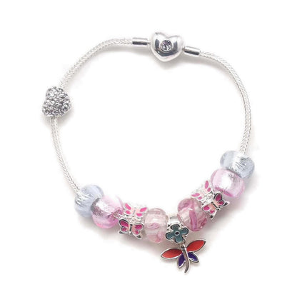 Glimmer Glam Bracelet Dragonfly N Butterflies - GLJHWB272441
