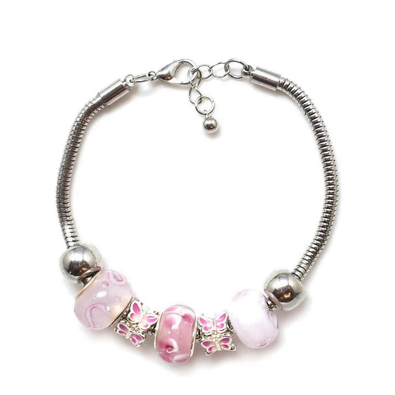 Glimmer Glam Bracelet Pink Butterfly - GLJHWB272442