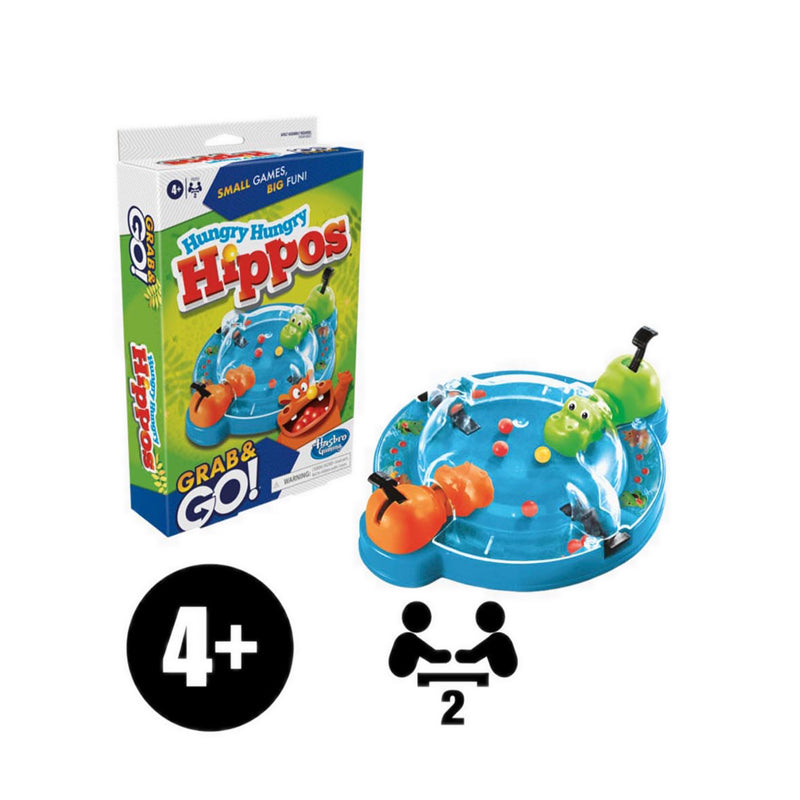 Hasbro Games Grab and Go Hungry Hungry Hippos - GSSF8255