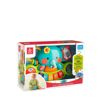 HOLA 2 IN 1 MUSICAL ELEPHANT - HOY3135
