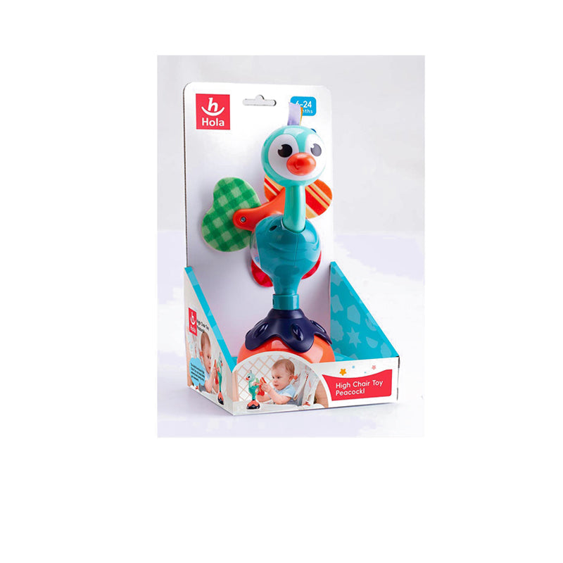 HOLA HIGH CHAIR TOY - CUTE PEACOCK - HOY3150C