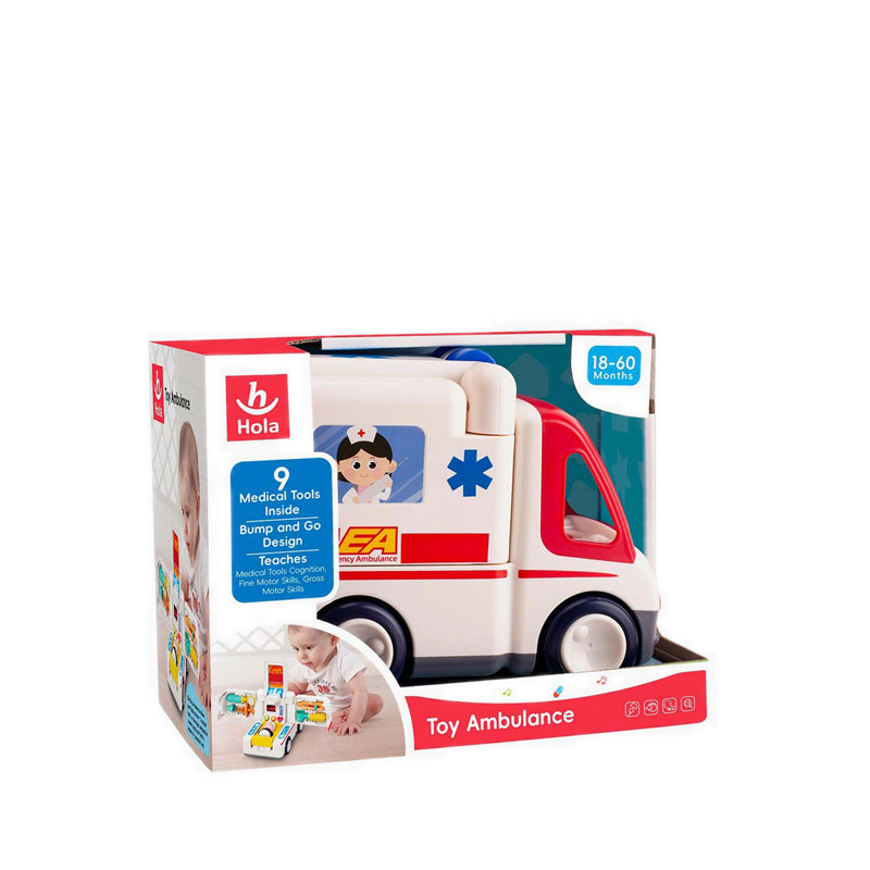 HOLA TOY AMBULANCE  WITH LIGHTS/MUSIC - HOYE9997