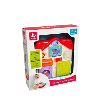 HOLA MONTESSORI SENSORIAL ACTIVITY TOY HOUSE - HOYHE898600