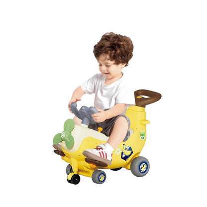 HOLA 4 IN 1 RIDE ON PUSH BANANA PLANE - HOYHE9983