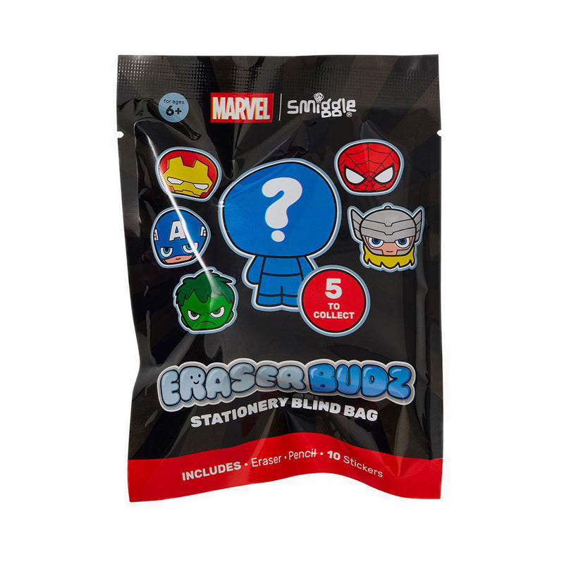 Smiggle Marvel Eraser Budz Stationery Blind Bag - IGL401685MIX