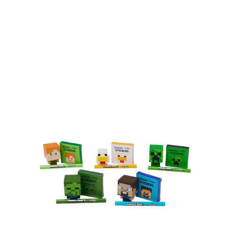 Smiggle Minecraft Eraser Budz Stationery Blind Bag - IGL401690MIX