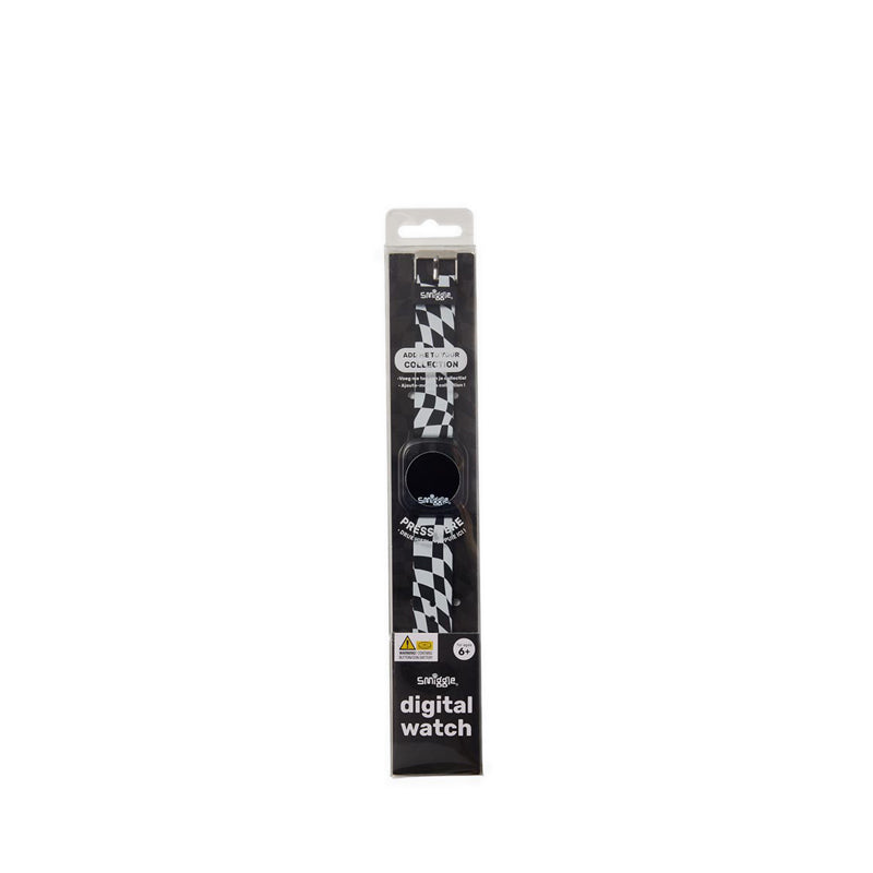 Smiggle Check Light Up Digital Watch - IGL412753BLK