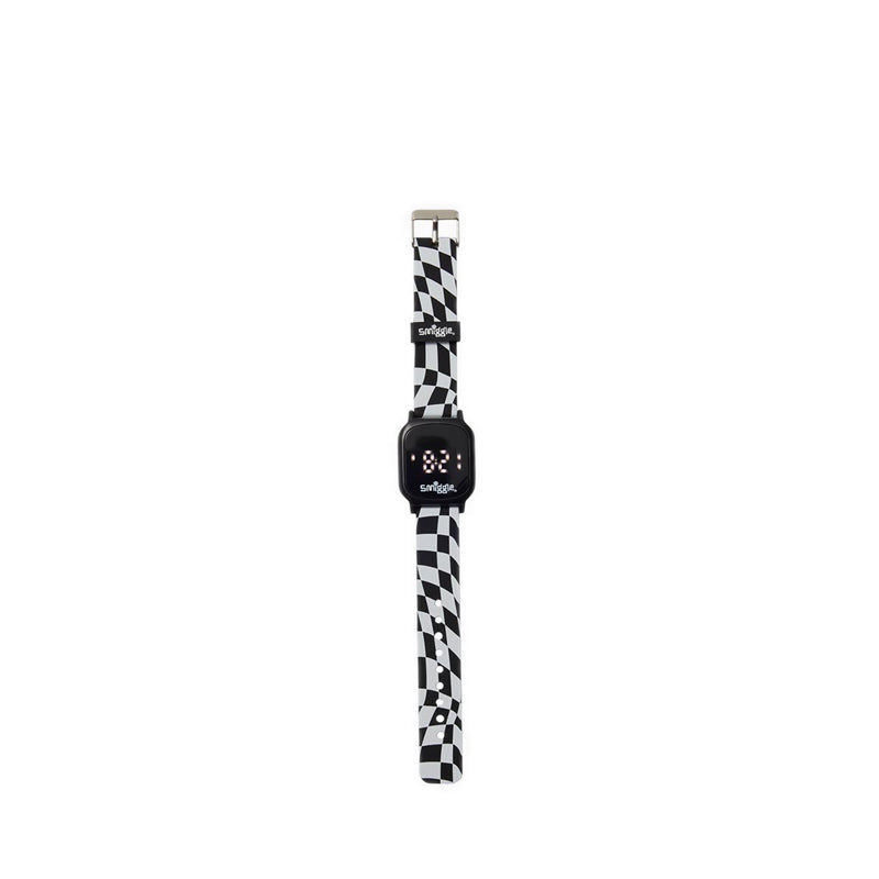 Smiggle Check Light Up Digital Watch - IGL412753BLK