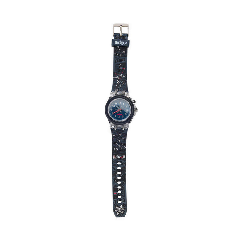 Smiggle  Watch Light Time Realm Black/Grey - IGL413307BLK