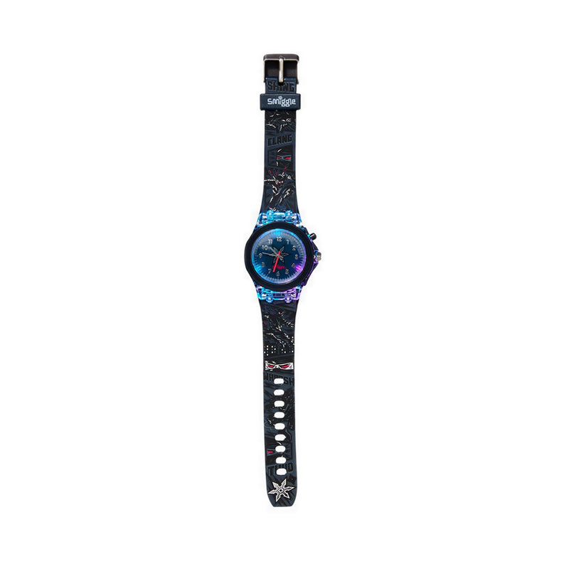 Smiggle  Watch Light Time Realm Black/Grey - IGL413307BLK