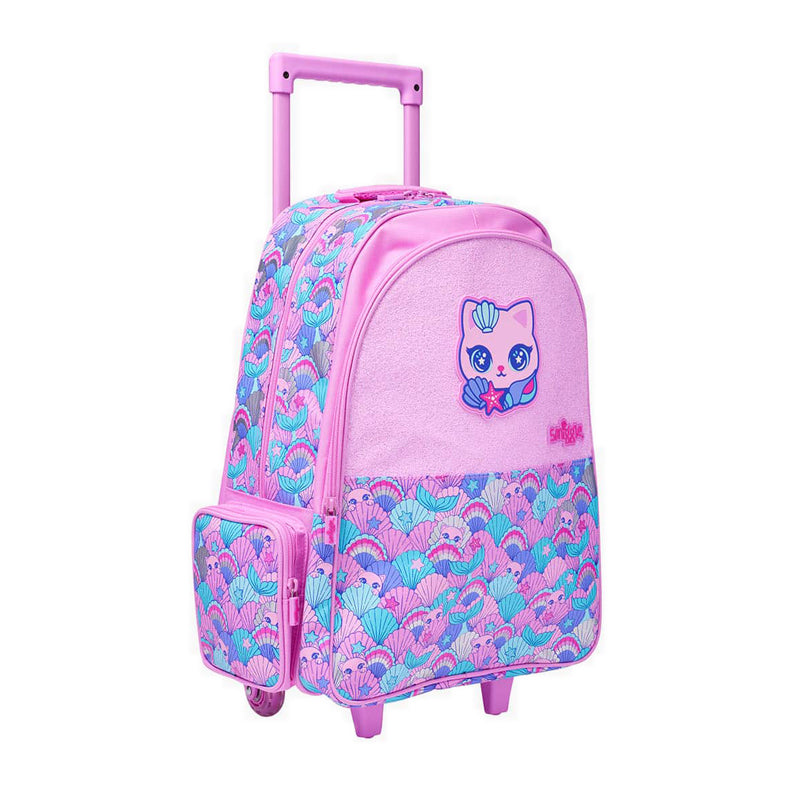 Smiggle Hi There Trolley Backpack Light Up Wheel Pink - IGL440912PNK