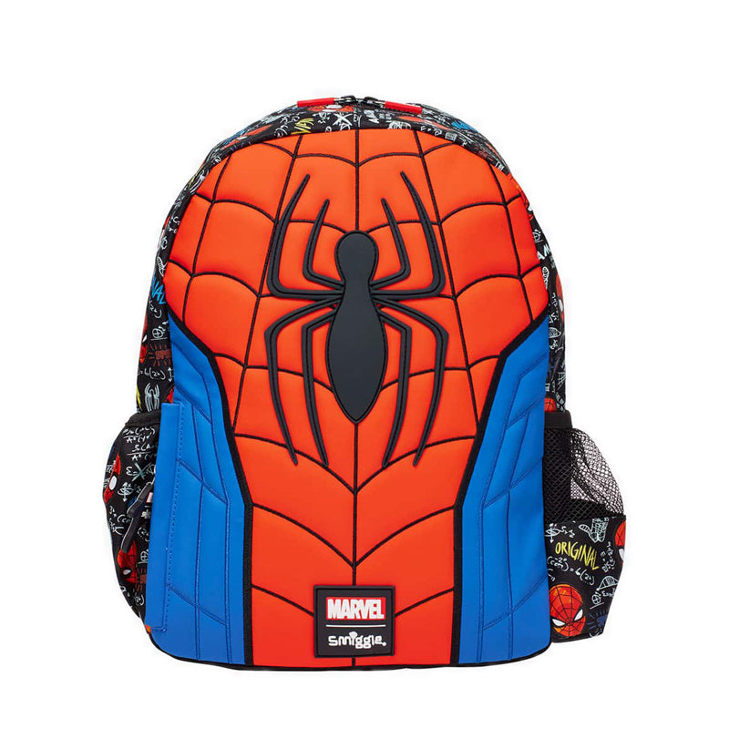 Smiggle Spider-Man Junior Character Hoodie Backpack  - IGL445071BLK