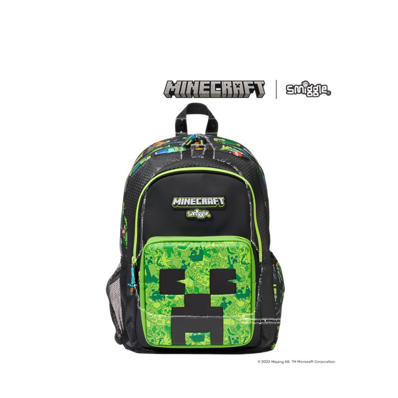 Smiggle Minecraft Classic Backpack - IGL449540BLK