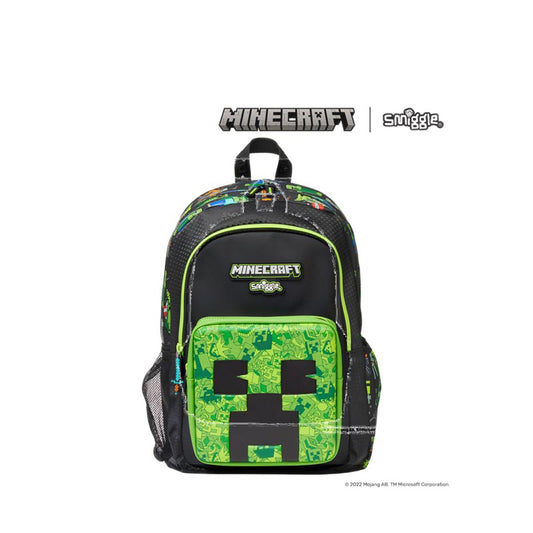 Smiggle Minecraft Classic Backpack - IGL449540BLK
