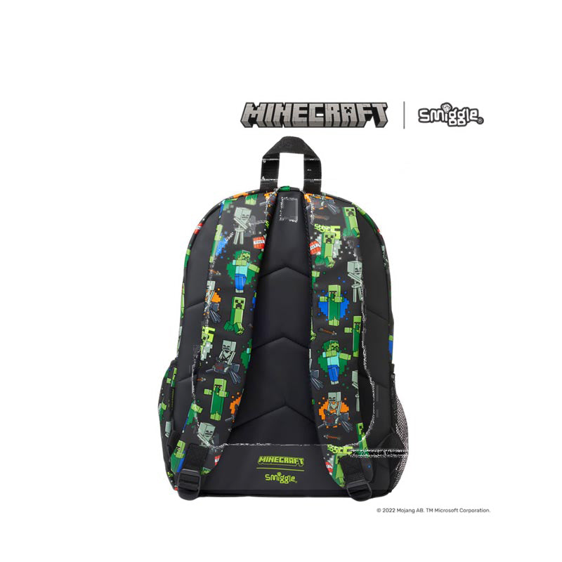 Smiggle Minecraft Classic Backpack - IGL449540BLK