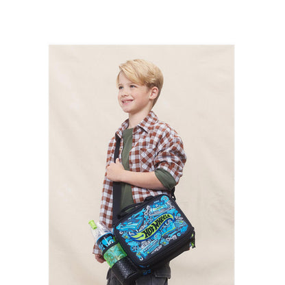 Smiggle Hot Wheels Square Level Hardtop Lunchbox - IGL450068BLK