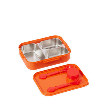 Smiggle Active Stainless Steel Trio Bento Box - IGL450344BLK
