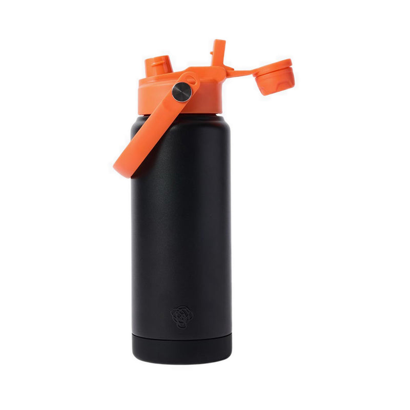 Smiggle Active Squiggle Insulated Stainless Steel Dual Spout Bottle 720Ml - IGL450358BLK