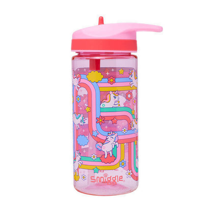 Smiggle Blast Off Junior Plastic Drink Bottle 440Ml - IGL453151PNK