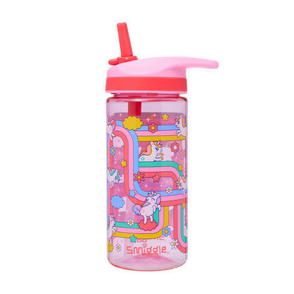 Smiggle Blast Off Junior Plastic Drink Bottle 440Ml - IGL453151PNK