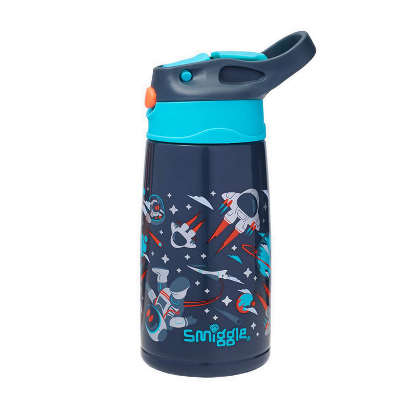 Smiggle Blast Off Stainless Steel Flip Bottle 400Ml - IGL454217GRY