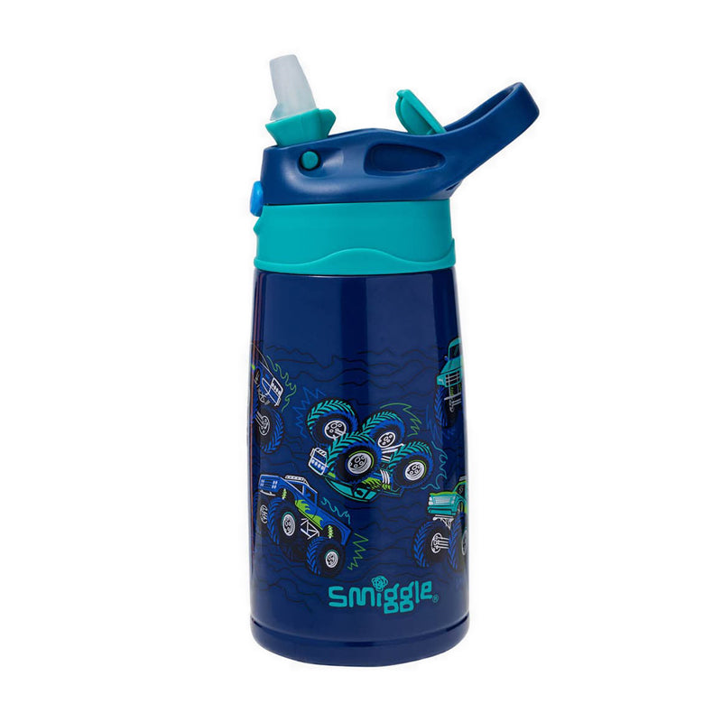 Smiggle Blast Off Stainless Steel Flip Bottle 400Ml - IGL454217NAV