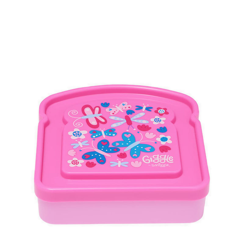 Smiggle Giggle 9 Sandwich Container - IGL454389PNK