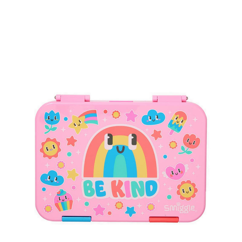 Smiggle Big Dreams Medium Happy Bento Lunchbox  - IGL454739PNK