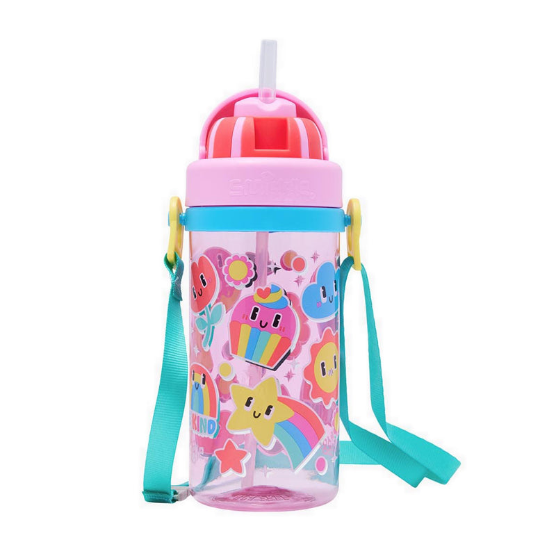 Smiggle Big Dreams Teeny Strap Plastic Bottle 400Ml - IGL454885PNK