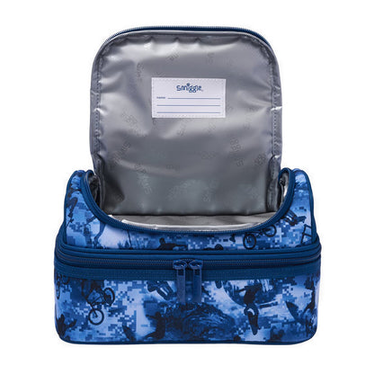 Smiggle Freestyle Double Decker Lunchbox - IGL455012NAV