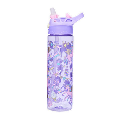 Smiggle Fun Fair Plastic Flip Drink Bottle 650 MLS - IGL455726LIL