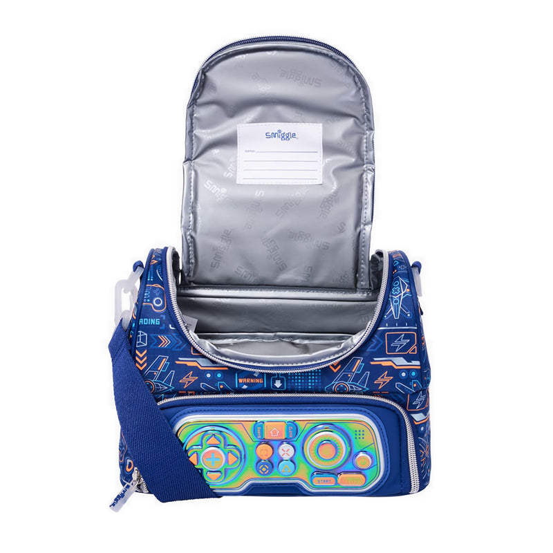 Smiggle Beta Double Lunchbox With Strap - IGL455790NAV