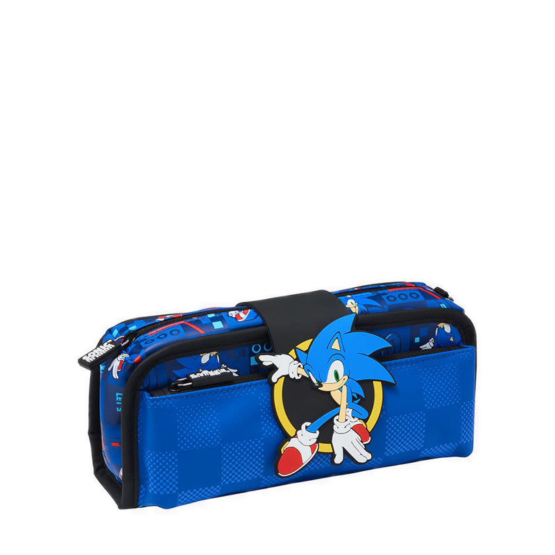 Smiggle Sonic The Hedgehog Utility Pencil Case - IGL455901CBL