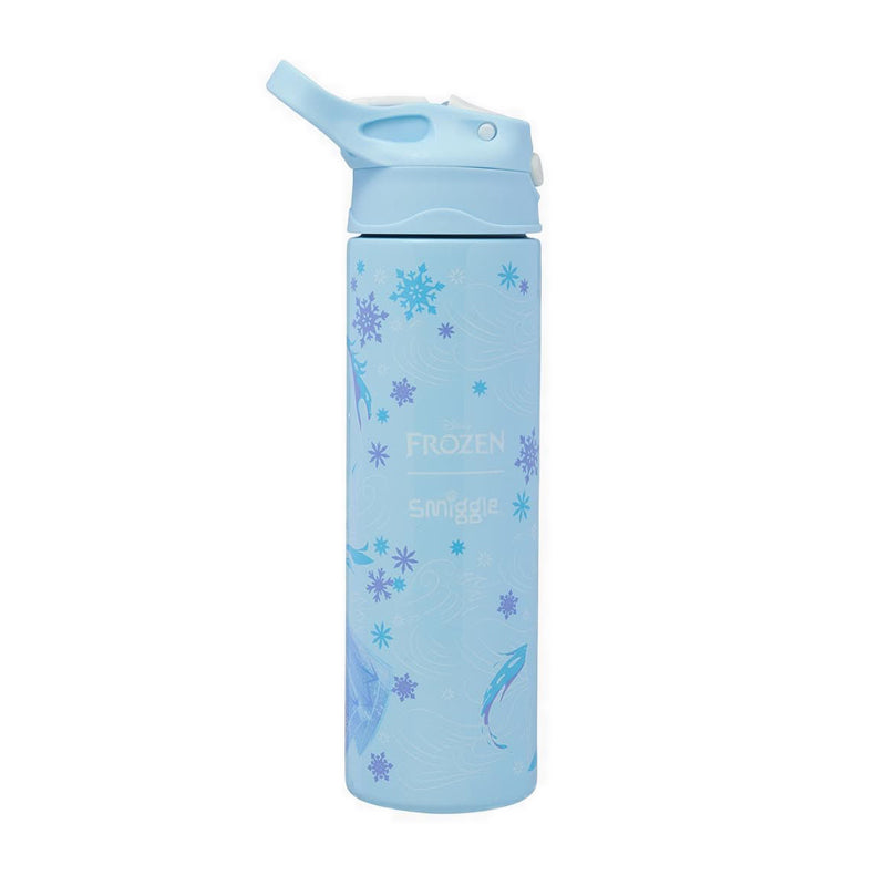 Smiggle Frozen Steel Drink Bottle With Flip Spout 520Ml - IGL455940LBL