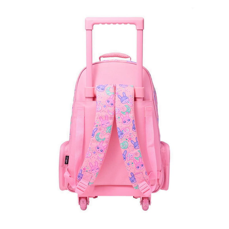 Smiggle All Start Light up Trolley Backpack - IGL456169PNK
