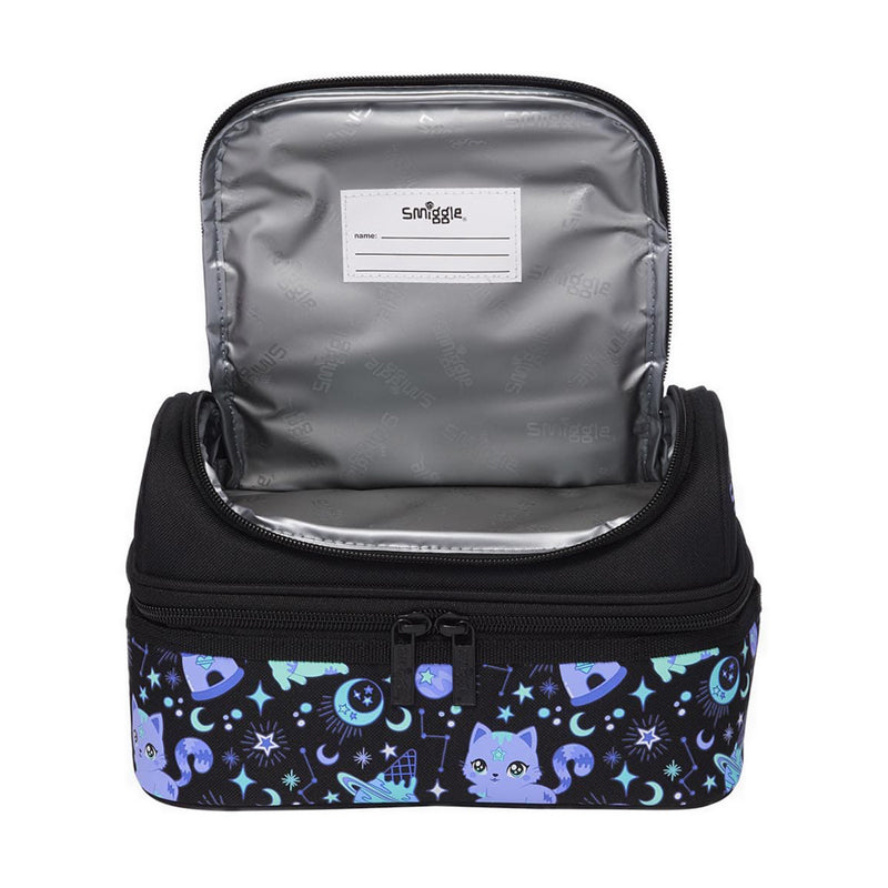 Smiggle Rush Double Decker Lunchbox - IGL456548BLK