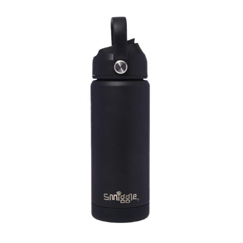 Smiggle Squiggle Insulated Steel Drink Bottle 550Ml - IGL456566BLK